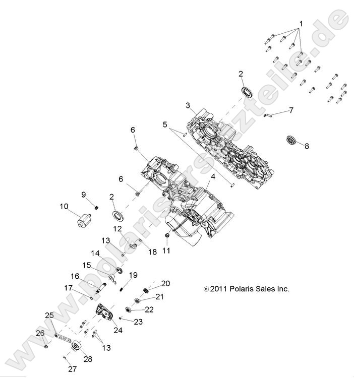 DRIVE TRAIN, MAIN GEARCASE