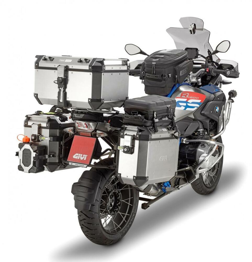 Givi Monokey Trekker Outback OBKN58A Alu Topcase - 58 Liter - silber