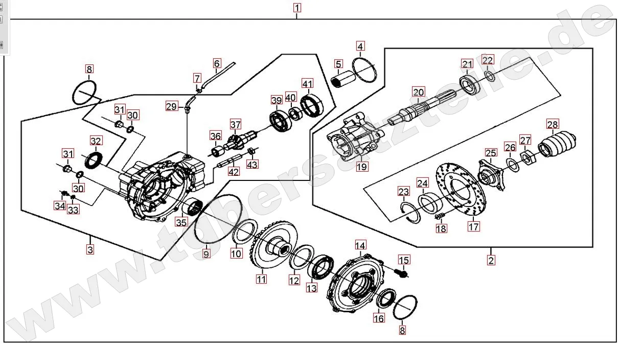 Differenzial hinten Differenzial hinten
