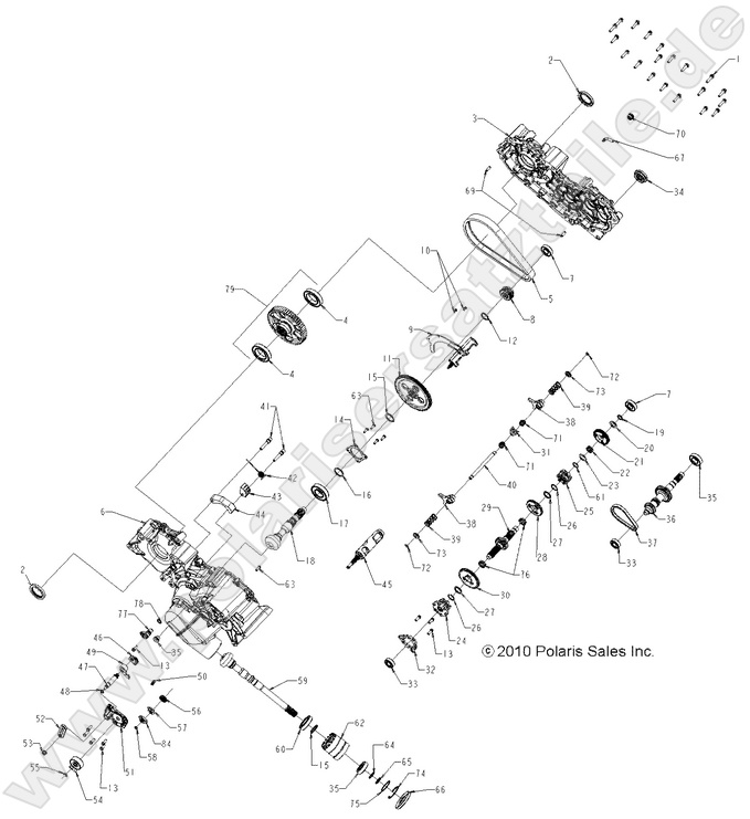 DRIVE TRAIN, MAIN GEARCASE