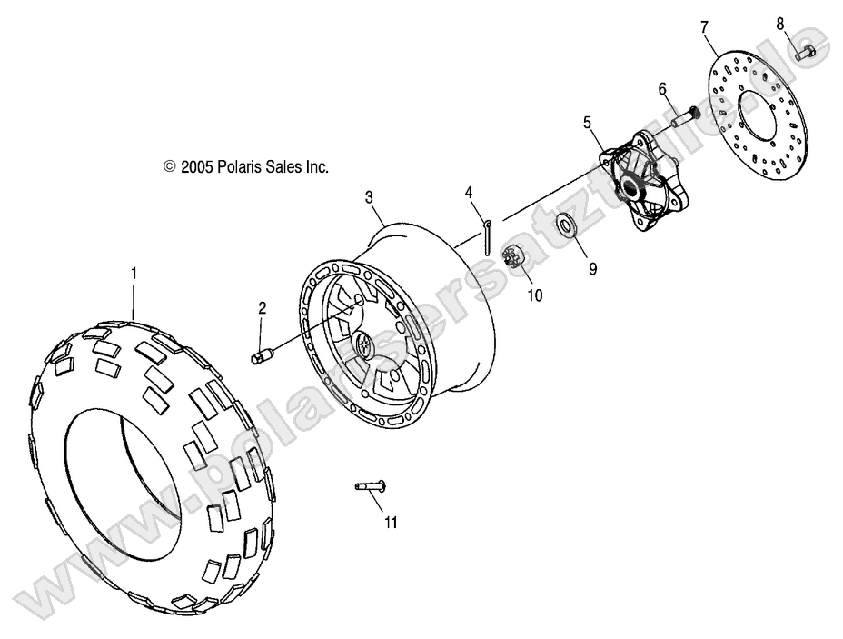 WHEEL, FRONT WHEEL, FRONT