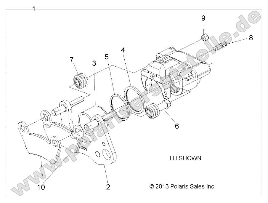 Brakes, Caliper, Front Brakes, Caliper, Front