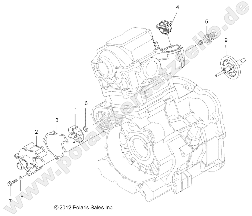 ENGINE, COOLING SYSTEM and WATER PUMP