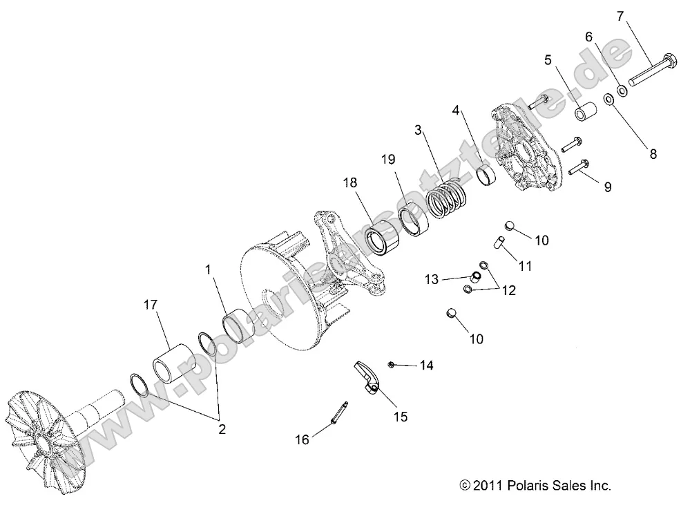 Drive Train, Primary Clutch Drive Train, Primary Clutch