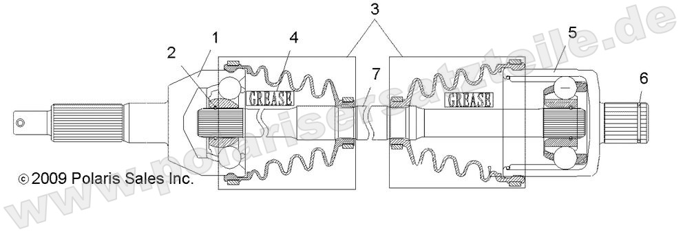 DRIVE TRAIN, REAR DRIVE SHAFT