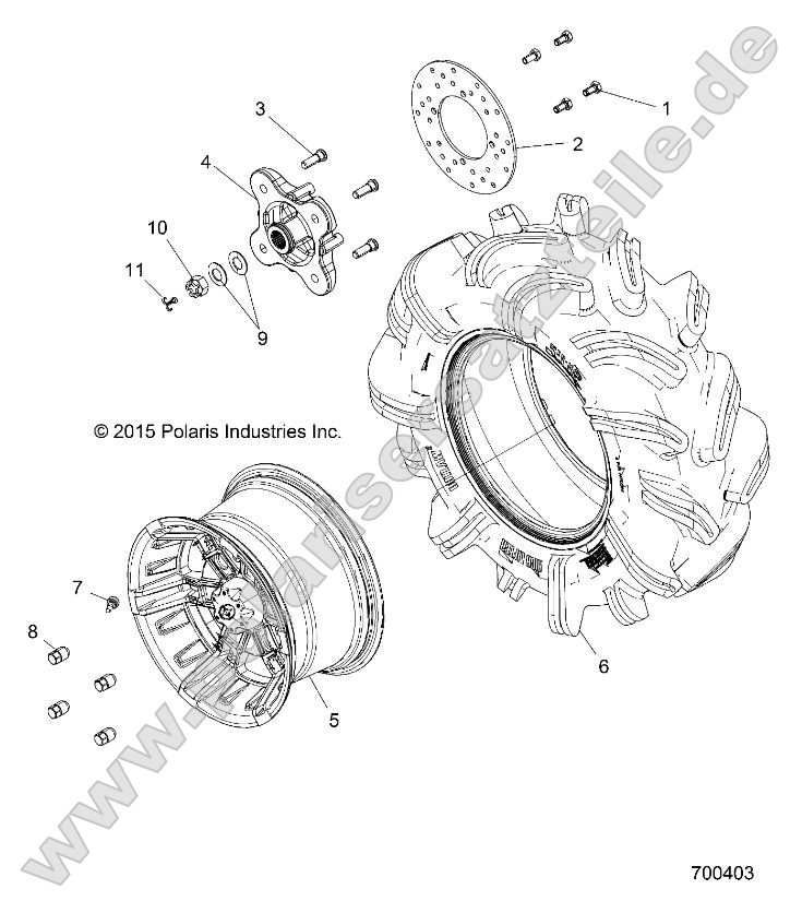 Wheels, Rear (700403) Wheels, Rear (700403)