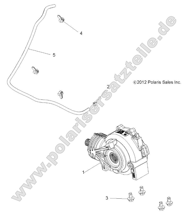 Drive Train, Front Gearcase Mounting Drive Train, Front Gearcase Mounting