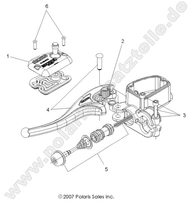 BRAKES, FRONT BRAKE LEVER and MASTER CYLINDER