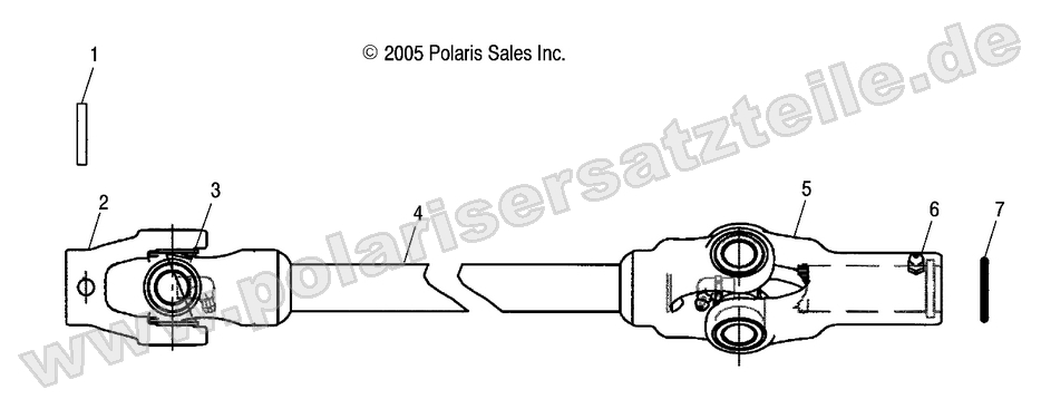 Prop Shaft, Front Prop Shaft, Front