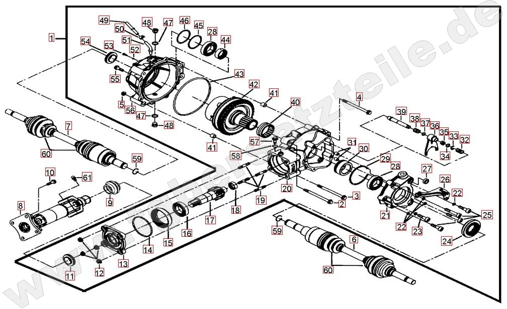 Differenzial hinten Differenzial hinten