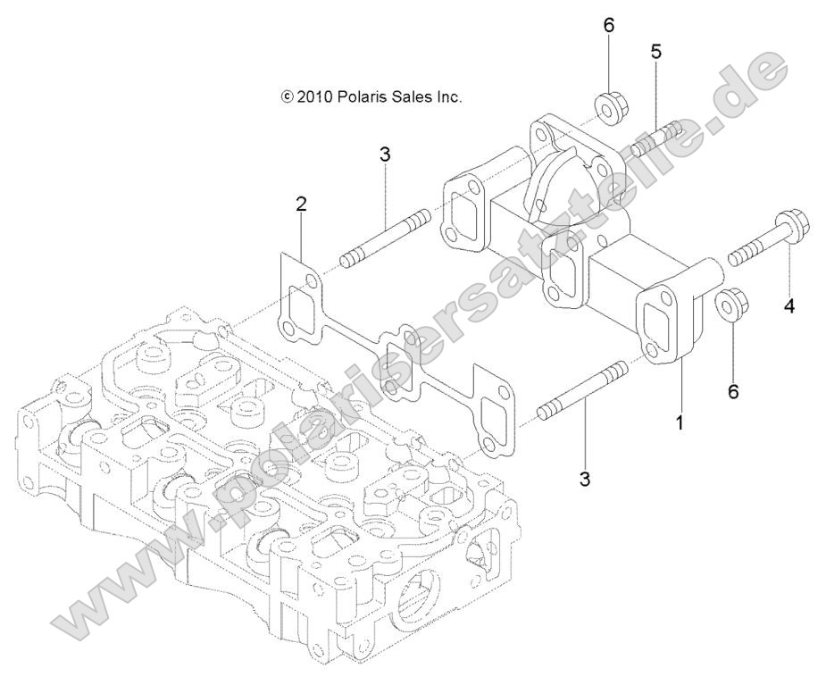 Engine, Exhaust Manifold