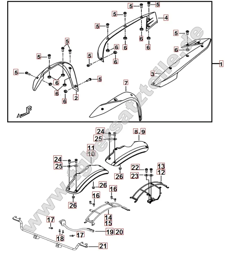 Kotflügelverbreiterung - Kotflügel vorne und hinten