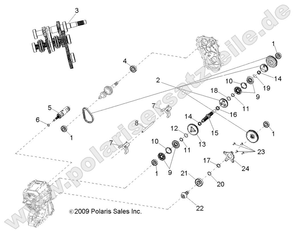 Gearcase, Internal Gearcase, Internal