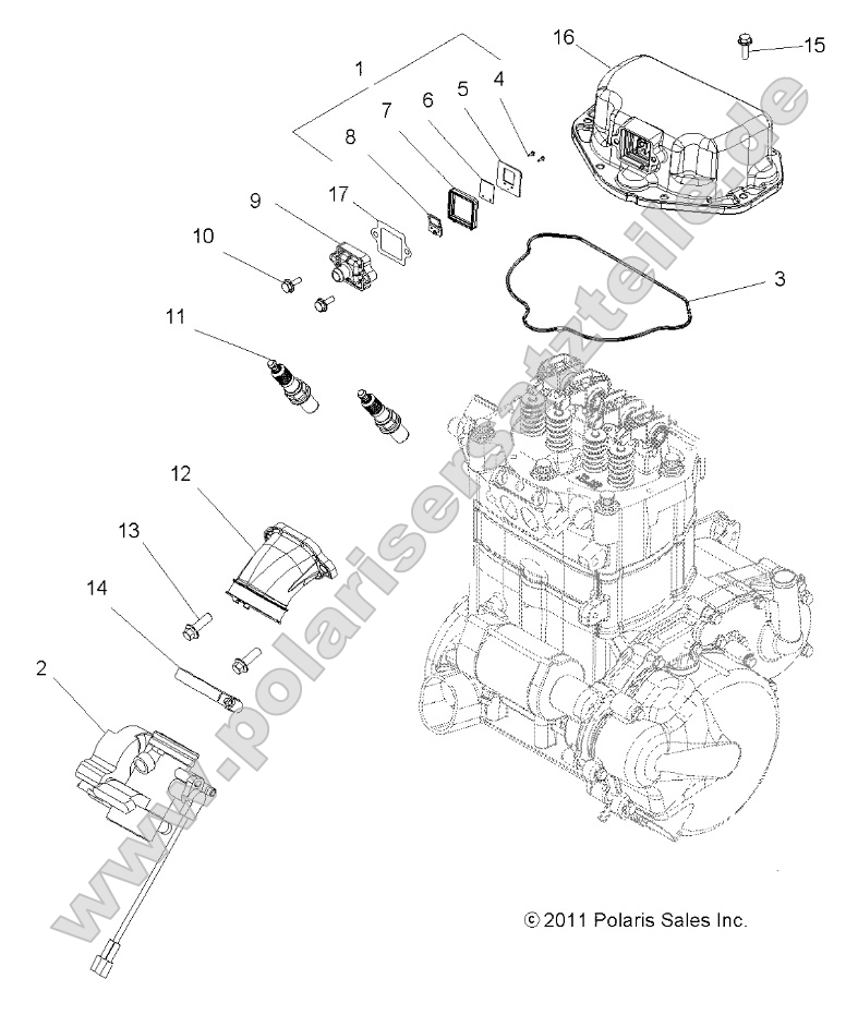Engine, Throttle Body Mounting