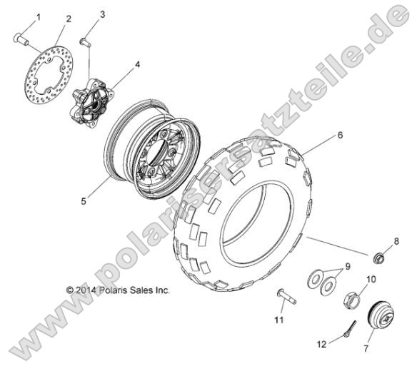 Wheels, Front (49RGRWHEELFRT15CREW) Wheels, Front (49RGRWHEELFRT15CREW)