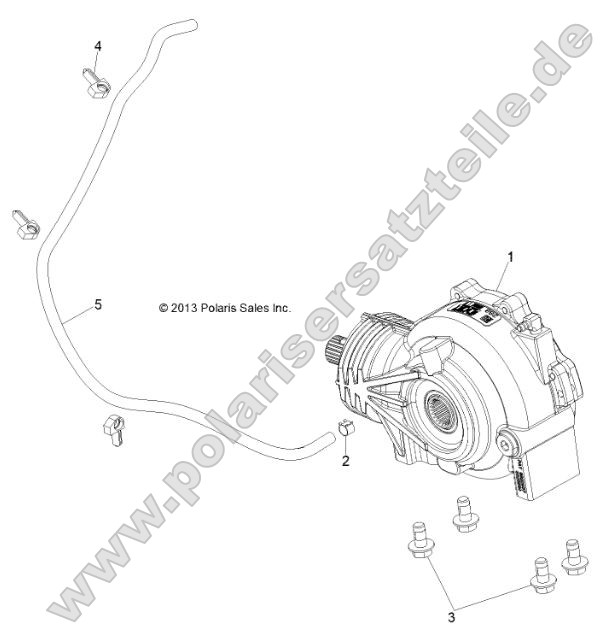 Drive Train, Front Gearcase Mounting Drive Train, Front Gearcase Mounting