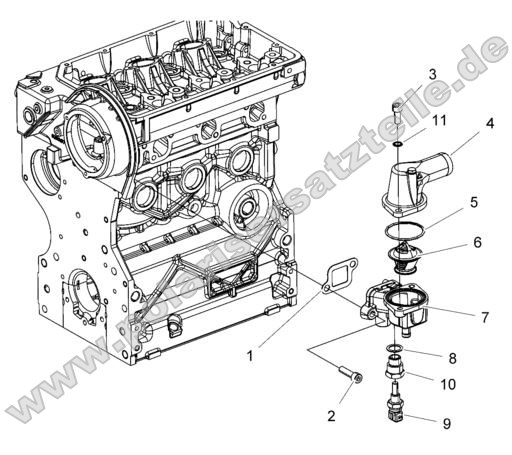 Engine, Thermostat Asm. Engine, Thermostat Asm.