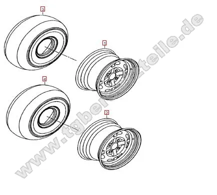 Reifen und Felgen 14" Reifen und Felgen 14"