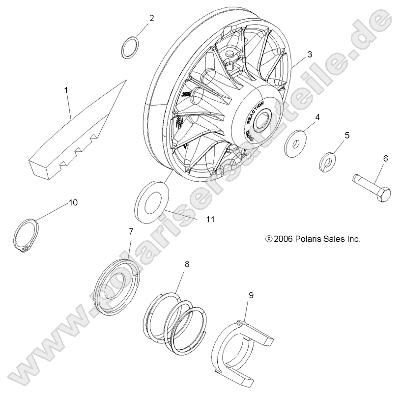CLUTCH, DRIVEN CLUTCH, DRIVEN