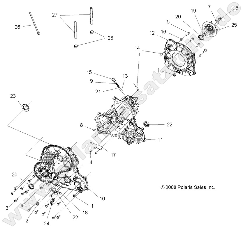 DRIVE TRAIN, MAIN GEARCASE DRIVE TRAIN, MAIN GEARCASE