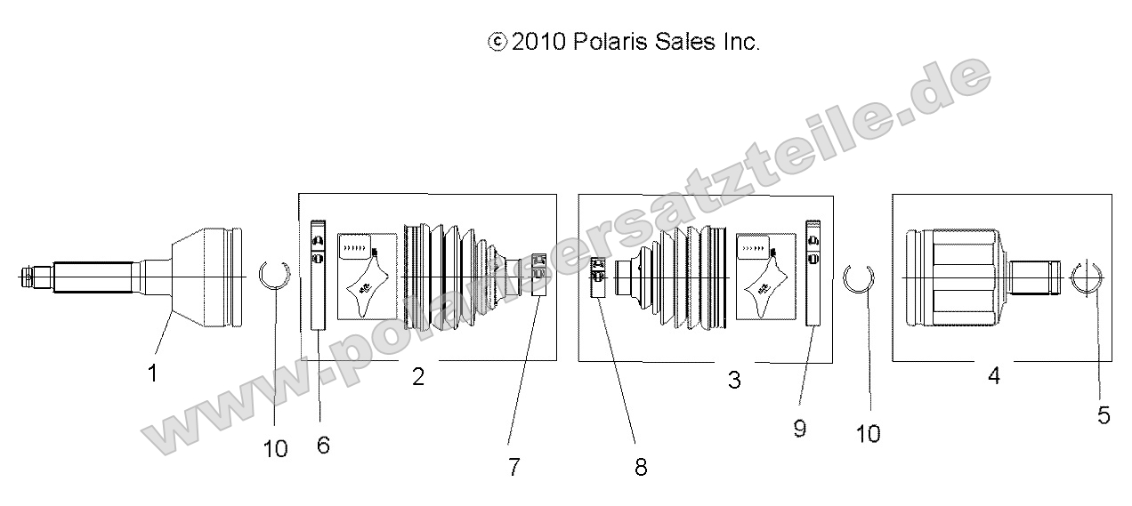 Drive Train, Front Drive Shaft Drive Train, Front Drive Shaft