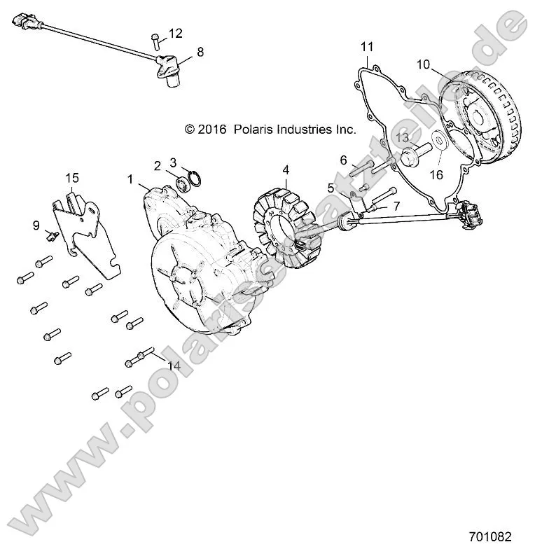 Engine, Stator and Flywheel Engine, Stator and Flywheel