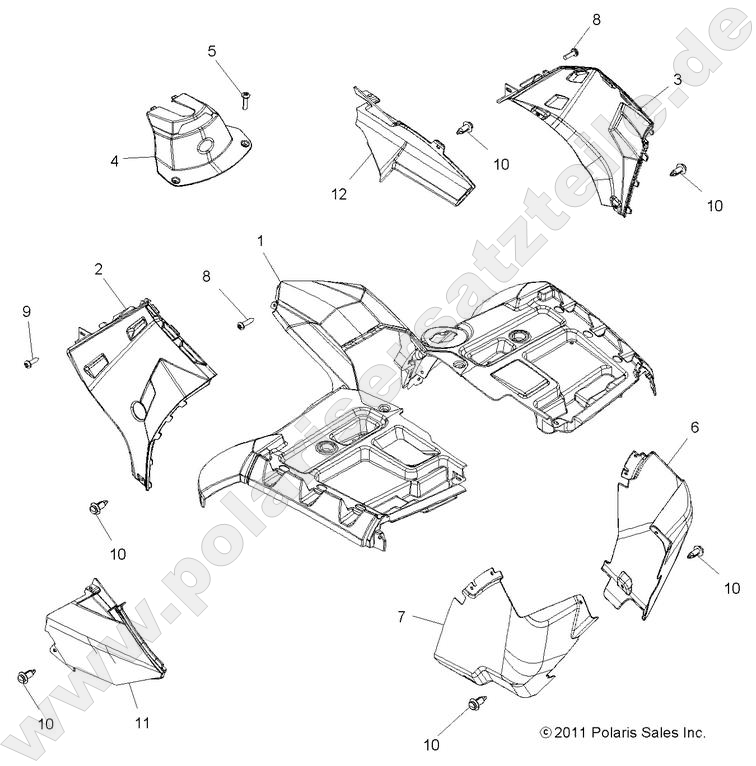 BODY, FRONT CAB BODY, FRONT CAB