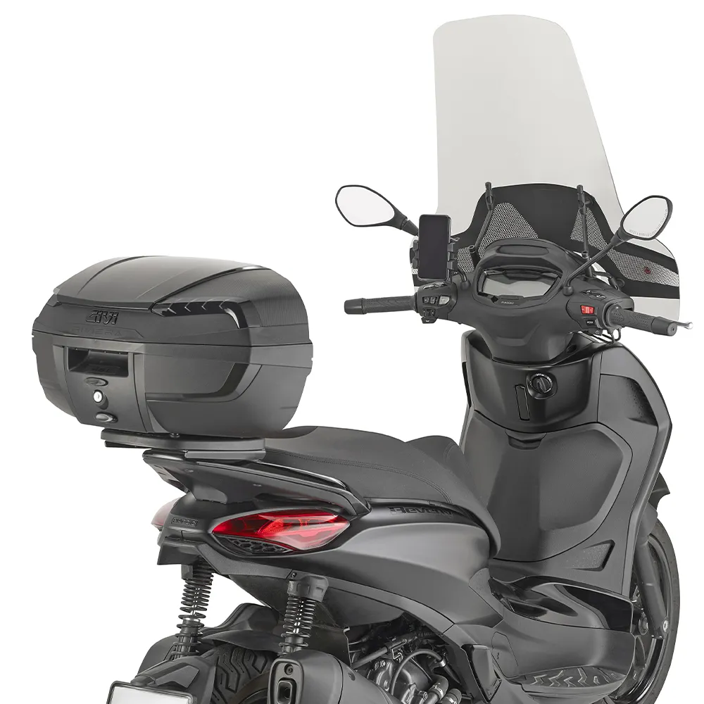 Givi Monolock Topcase E46 NB Riviera Black Edition - 46 Liter - schwarz - inkl. Montagekit