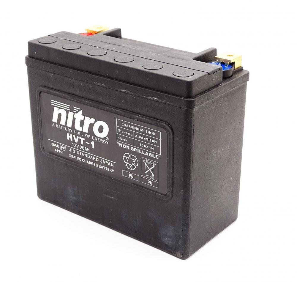 Nitro HVT 01 AGM Gel Batterie 12V 20AH 310A  (YTX20HL-BS, YTX20L-BS, 65989)