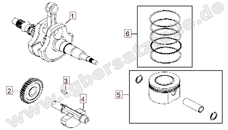 Kurbelwelle - Kolben Kurbelwelle - Kolben