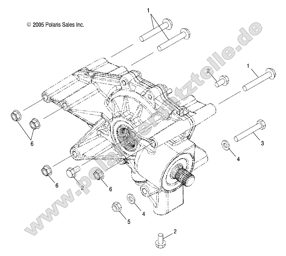 Drive Train, Rear Gearcase Mounting