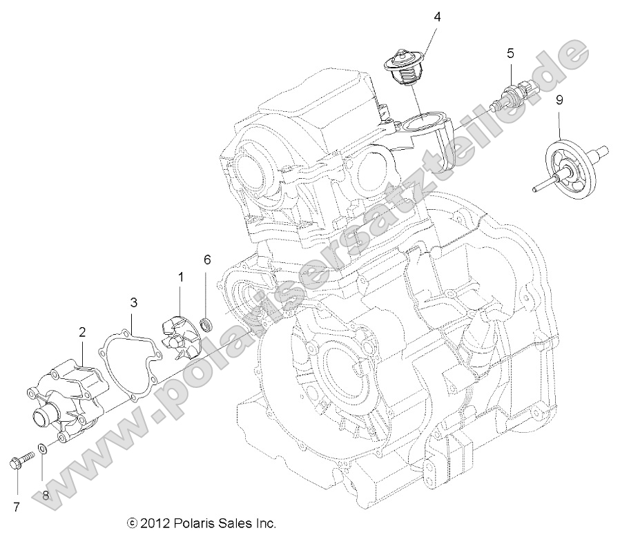 Engine, Cooling System and Water Pump Engine, Cooling System and Water Pump