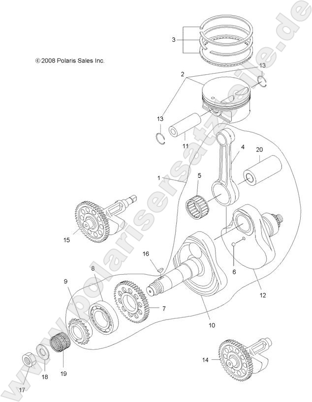 ENGINE, CRANKSHAFT and PISTON ENGINE, CRANKSHAFT and PISTON