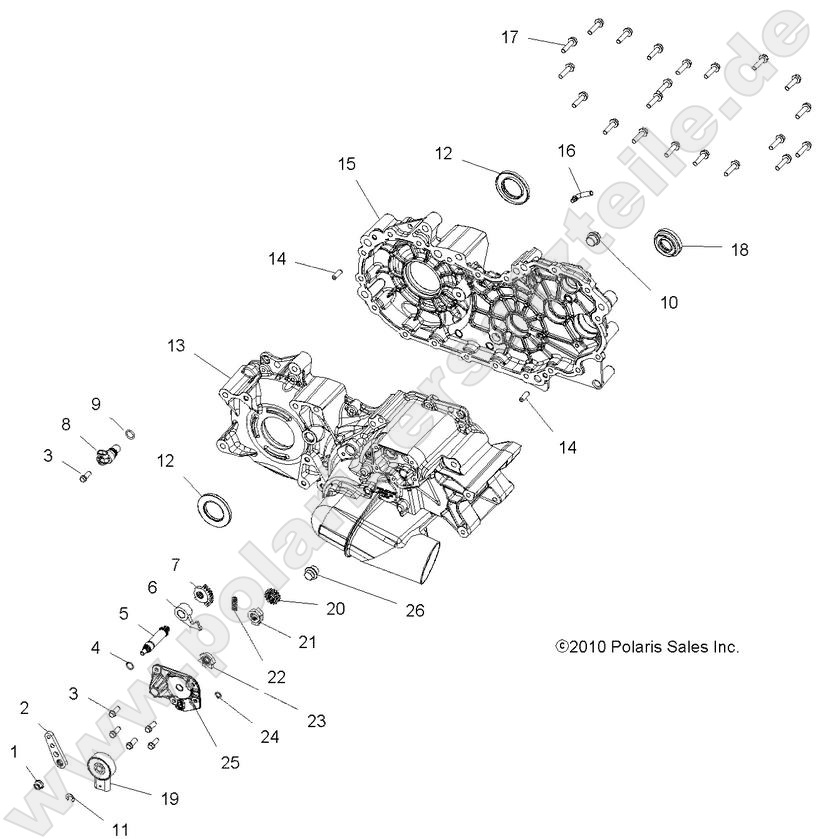DRIVE TRAIN, MAIN GEARCASE DRIVE TRAIN, MAIN GEARCASE