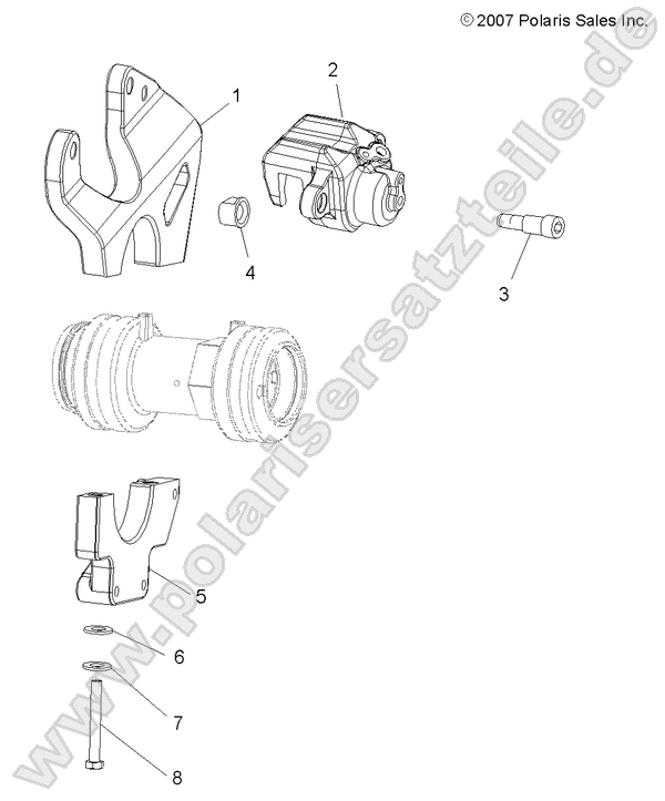 BRAKES, REAR CALIPER MOUNTING BRAKES, REAR CALIPER MOUNTING