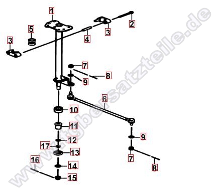Lenksäule-Spurstange