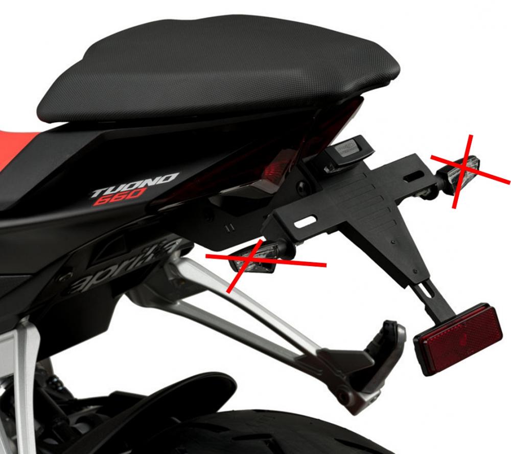 Puig Kennzeichenhalter Set - Aprilia RS 660 2021- / Tuono 660 2021-