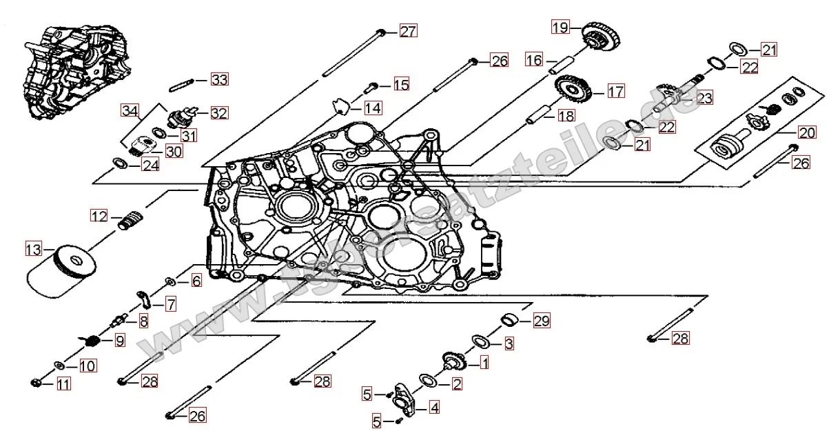 Motorgehäuse links (1)