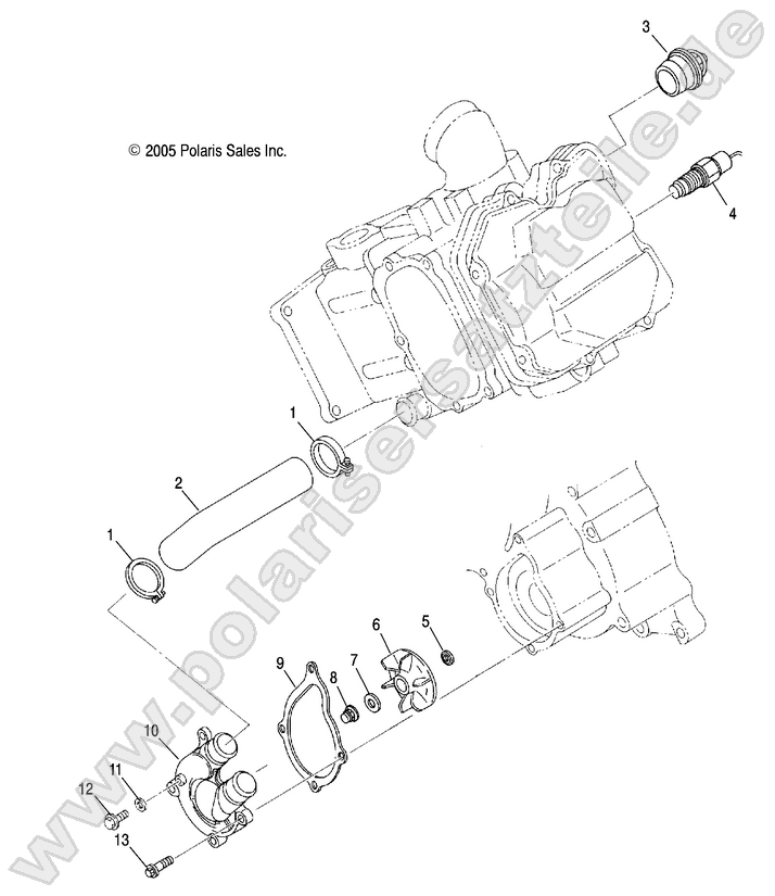 ENGINE, WATER PUMP ENGINE, WATER PUMP