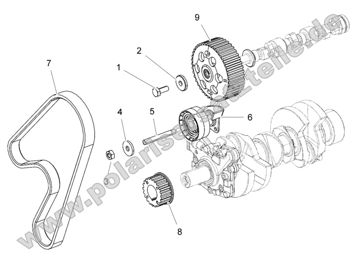 Engine, Timing Pulley, Timing Belt, Jockey Pulley Engine, Timing Pulley, Timing Belt, Jockey Pulley