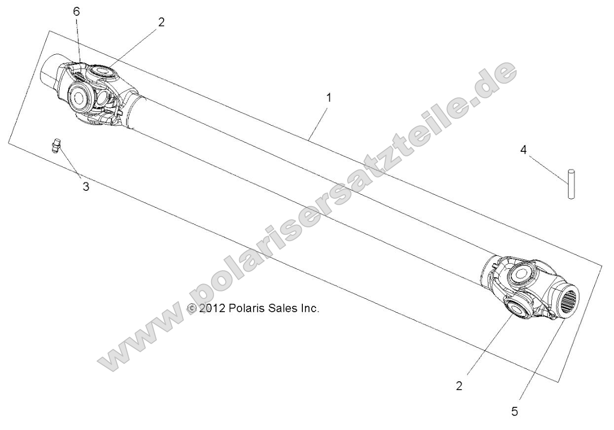 Drive Train, Prop Shaft, Front