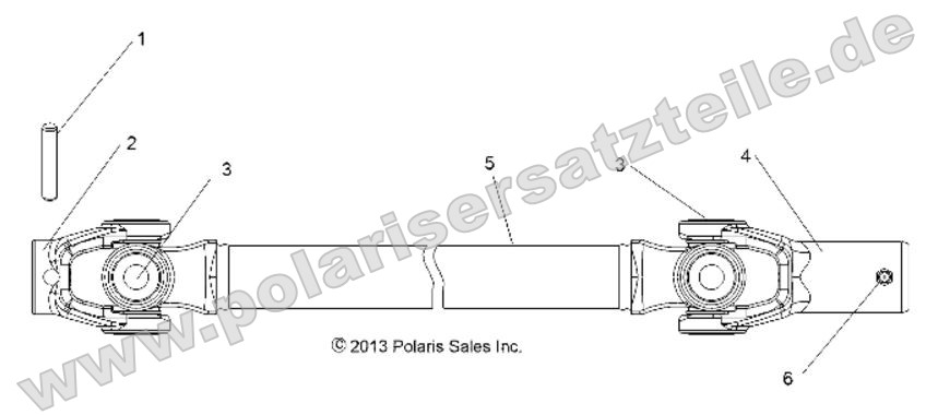 Drive Train, Front Prop Shaft Drive Train, Front Prop Shaft