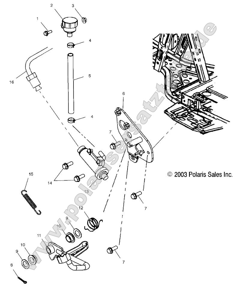 Rear Master Cylinder/Foot Pedal Rear Master Cylinder/Foot Pedal