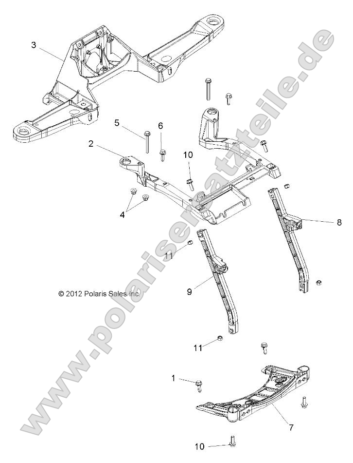 Body, Front Rack Support Body, Front Rack Support