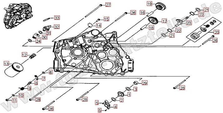 Motorgehäuse links (1) Motorgehäuse links (1)