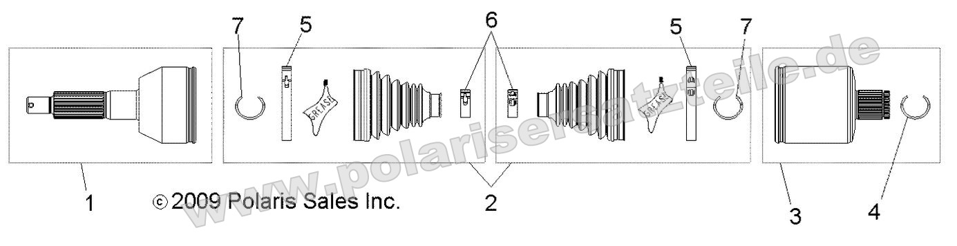 Drive Train, Rear Half Shaft