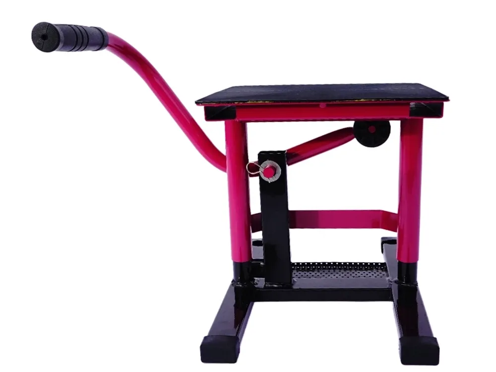 TMP Motocross & Enduro Hubständer / MX Montageständer - schwarz-pink