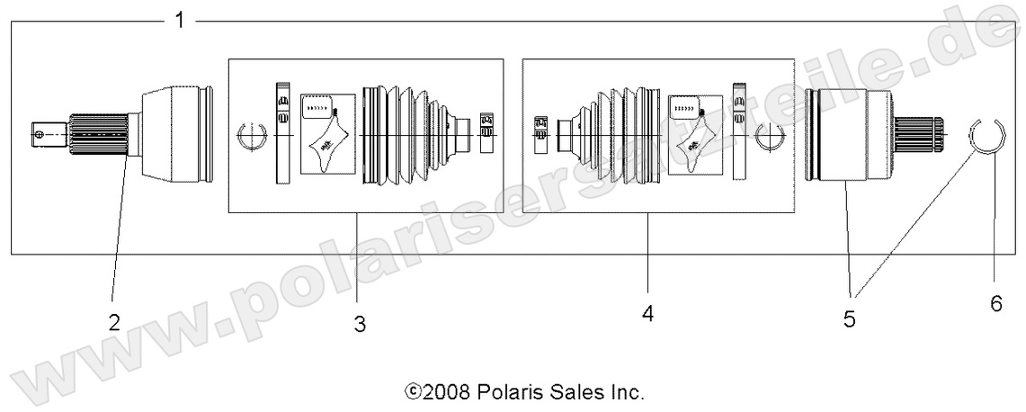 DRIVE TRAIN, DRIVE SHAFT, FRONT