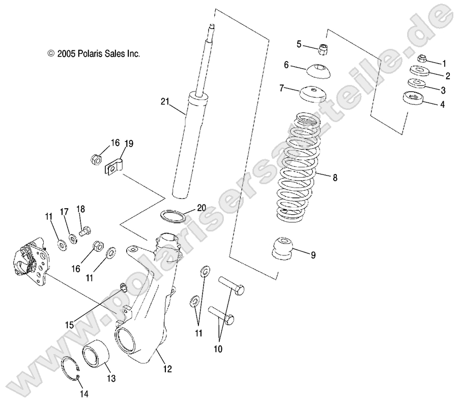 STRUT, FRONT STRUT, FRONT