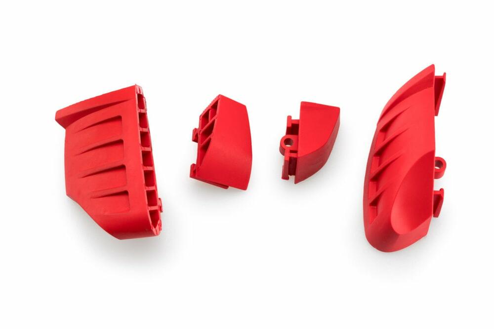 PUIG GUMMI-ENDEN PAARWEISE STURZPADS PRO 2.0. F/ROT - 20872R